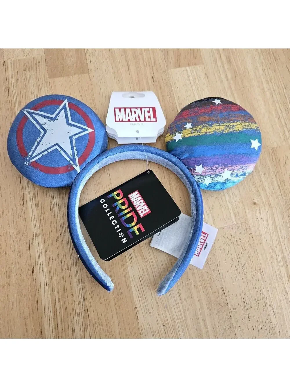 Disney Parks Marvel Pride Collection Mickey Mouse Ear Headband - NWT